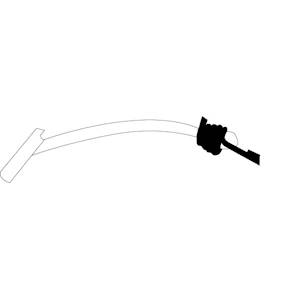 AB0620 : système de fixation pour banderole composé d'un embout basculant de 20cm de sandow 6mm blanc et d'un crochet de fixation